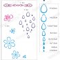 Lot of 2 Sets 3D Solid Wood Raindrop Wall Stickers/Home Decor