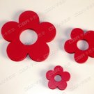 Lot of 2 Sets 3D Solid Flower Wall Stickers/Home Decor