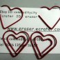 Lot of 96pcs Paper Clip Double HEART Shaped/bookmark