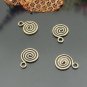 Lot of 500pcs mini Brass Snail/Swirl dollhouse miniature toy/jewelry Charm B1