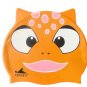 Orange Bear Kid Swimming Pool Fish Swim Silicon Fabric Cap/Bathing Cap