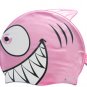 Pink Kid Swimming Pool Happy Fish shark Swim Silicon Fabric Cap/Bathing Cap