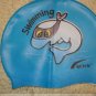 Kid Swimming Pool Dolphine Swim Silicon Fabric Cap/Bathing Cap