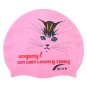 Kid Swimming Pool Cat Swim Silicon Fabric Cap/Bathing Cap