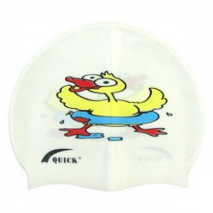 Kid Swimming Pool Duck Swim Silicon Fabric Cap/Bathing Cap