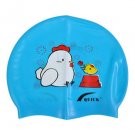 Kid Swimming Pool Chicken/Chick Swim Silicon Fabric Cap/Bathing Cap