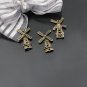Lot of 200pcs 35mm windmill jewelry bracelet metal alloy Charm
