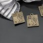Lot of 200pcs mini Brass Queen Stamp dollhouse miniature toy/jewelry Charm B3