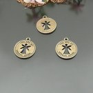 Lot of 30pcs mini Brass YOU ARE MY ANGEL dollhouse miniature toy/jewelry Charm