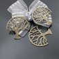 Lot of 100pcs mini Brass tree dollhouse miniature toy/jewelry bracelet metal alloy Charm B7 CM901