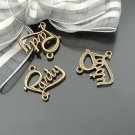 Lot of 300pcs mini Brass Party Word dollhouse miniature toy/jewelry metal alloy Charm