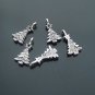 Lot of 500pcs mini Christmas Tree dollhouse miniature toy/jewelry bracelet alloy Charm B3 CM903