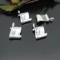 Lot of 200pcs mini Silver Diploma dollhouse miniature toy/jewelry bracelet metal alloy Charm
