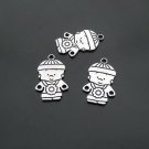 Lot of 200pcs mini Silver Boy Bridegroom dollhouse miniature toy/jewelry bracelet metal alloy Charm