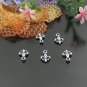 500 x mini silver Fleur de Lys dollhouse miniature toy/jewelry bracelet alloy Charm