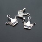 Lot of 500pcs mini Silver Prince Crown dollhouse miniature toy/jewelry bracelet alloy Charm