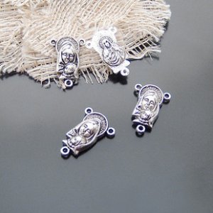 Lot of 200pcs mini Silver Blessed Virgin Mary  dollhouse miniature toy/jewelry Charm A4