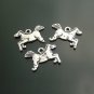 200 x mini Silver Running Horse animal dollhouse miniature toy/jewelry bracelet metal alloy Charm