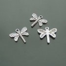 Lot of 300pcs mini Silver Dragonfly dollhouse miniature toy/jewelry Charm
