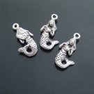 300pcs mini Silver Mermaid dollhouse miniature toy/jewelry Charm