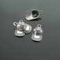 Lot of 300pcs mini Silver Hat dollhouse miniature toy/jewelry Charm B1
