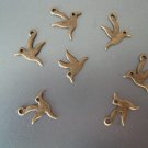 Lot of 500pcs mini Brass Bird dollhouse miniature toy/jewelry Charm B5