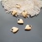 Lot of 50pcs mini Gold Heart dollhouse miniature toy/jewelry bracelet alloy Charm