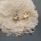 Lot of 40pcs mini Gold Ballet Girl dollhouse miniature toy/jewelry bracelet alloy Charm