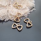 Lot of 500pcs mini Gold Bow dollhouse miniature toy/jewelry bracelet alloy Charm