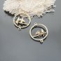 Lot of 200pcs mini Gold bird & Cage dollhouse miniature toy/jewelry Charm B2