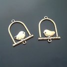 Lot of 20pcs mini Gold baby bird dollhouse miniature toy/jewelry Charm B2