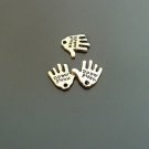 Lot of 500pcs mini Gold Hand dollhouse miniature toy/jewelry bracelet alloy Charm B2