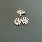 Lot of 500pcs mini Gold Hand dollhouse miniature toy/jewelry bracelet alloy Charm B2