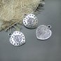 Lot of 200pcs mini Silver Rose Heart dollhouse miniature toy/jewelry Charm CM601