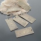 Lot of 100pcs mini Brass 100 Dollar Bill dollhouse miniature toy/jewelry bracelet metal alloy Charm