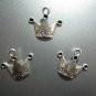 Lot of 500pcs mini Silver Prince Crown dollhouse miniature toy/jewelry bracelet alloy Charm