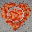 Lot of 480pcs Fake Orange Wedding Blue Rose Petal Life Size