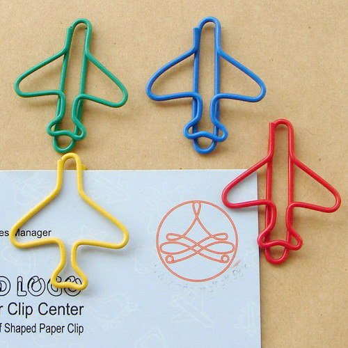 Lot of 96pcs Paper Clip Airplane Shaped / Bookmark office