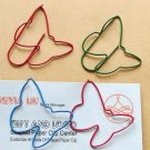 Lot of 96pcs Paper Clip Butterfly Shaped / Bookmark office