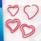 Lot of 96pcs Paper Clip Heart Shaped / Bookmark office
