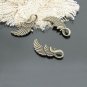 Lot of 200pcs Wing dollhouse miniature jewelry bracelet metal alloy Charm