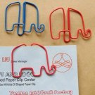 Lot of 96pcs Paper Clip Elephant Animal Shaped / Bookmark office