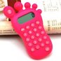 Funny Kids Foot Shaped Print Calculator Orange