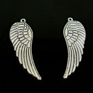Sales 100pcs Dollhouse Miniature toy  WING jewelry bracelet metal Charm Bead