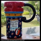 Hand Painted Cup Mug Vase Studio Teacher Design