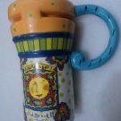 Hand Painted Cup Mug Vase Studio Sunflower Design