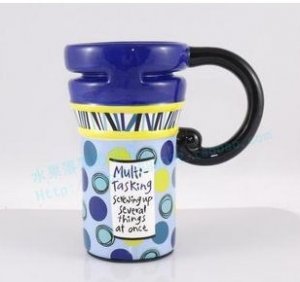 Hand Painted Cup Mug Vase Studio TASK Design
