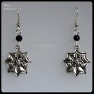 Gothic Spider & Cob Web Earrings - Goth Emo Halloween