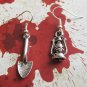 Grave Robber Shovel & Lamp Earrings charm earring- Goth Supernatural