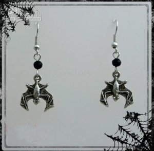 Halloween Vampire Bat Earring - Goth WGW Emo Gothic